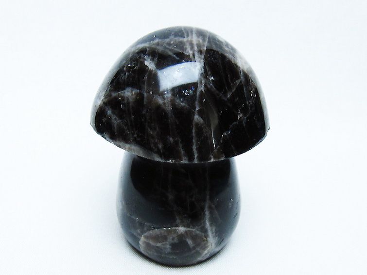 モリオン 純天然 黒水晶 きのこ 置物 [t653-4273] 3枚目