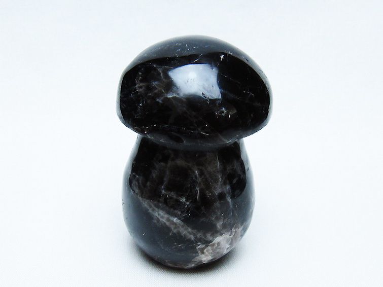 モリオン 純天然 黒水晶 きのこ 置物[T653-4274] 3枚目