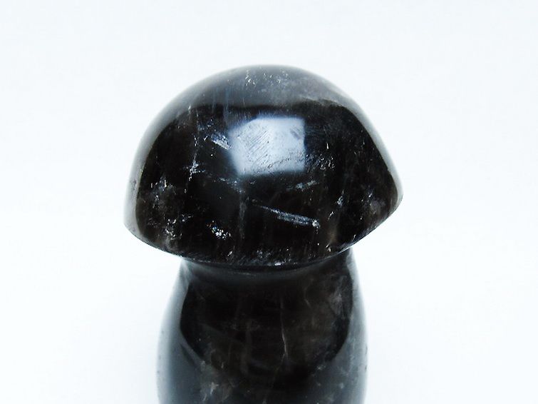 モリオン 純天然 黒水晶 きのこ 置物 [t653-4280] 2枚目