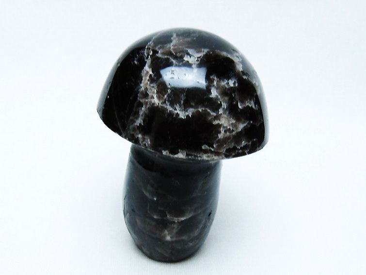 モリオン 純天然 黒水晶 きのこ 置物[T653-4282] 3枚目