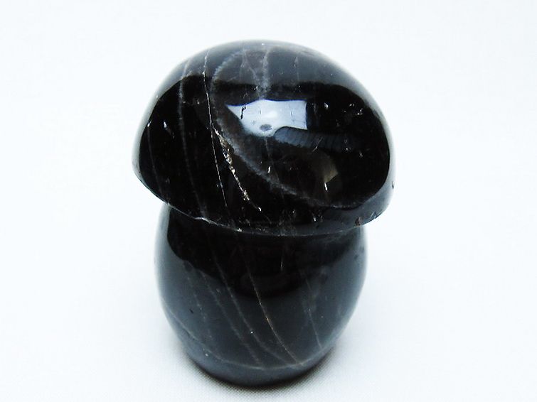 モリオン 純天然 黒水晶 きのこ 置物 [t653-4293] 3枚目