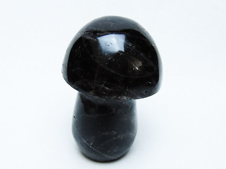 モリオン 純天然 黒水晶 きのこ 置物 [t653-4301] 3枚目