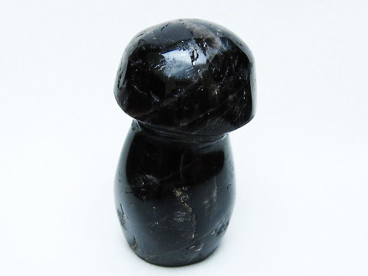モリオン 純天然 黒水晶 きのこ 置物 [t653-4308] 3枚目