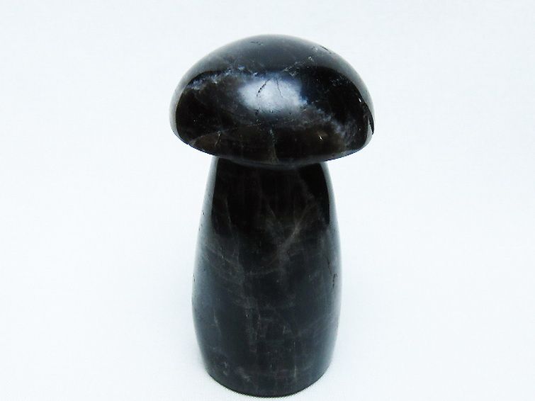 モリオン 純天然 黒水晶 きのこ 置物[T653-4313] 3枚目