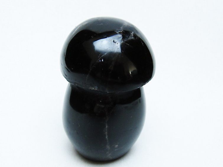 モリオン 純天然 黒水晶 きのこ 置物 [t653-4332] 3枚目