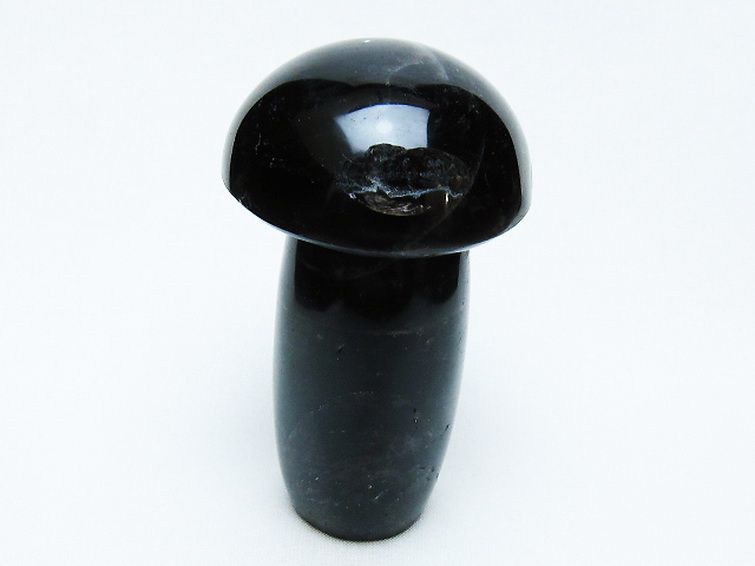 モリオン 純天然 黒水晶 きのこ 置物[T653-4335] 3枚目