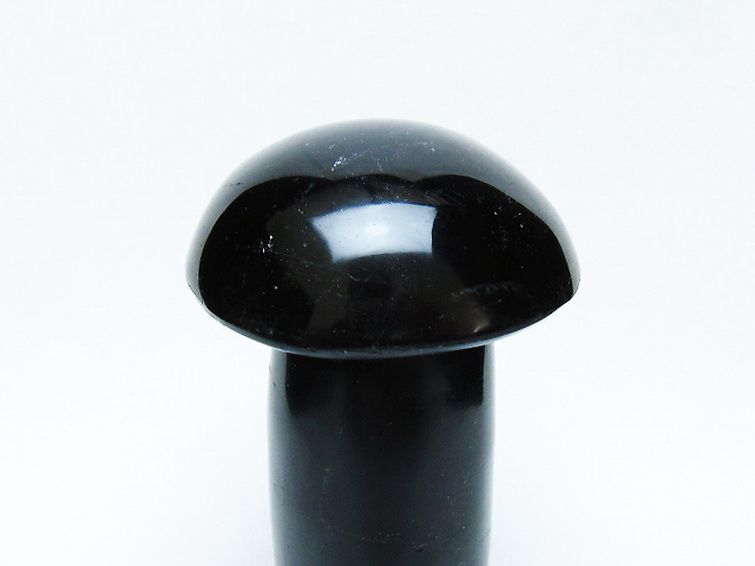 モリオン 純天然 黒水晶 きのこ 置物 [t653-4336] 2枚目