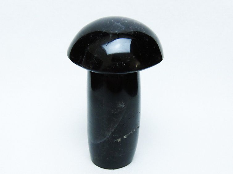 モリオン 純天然 黒水晶 きのこ 置物 [t653-4336] 3枚目