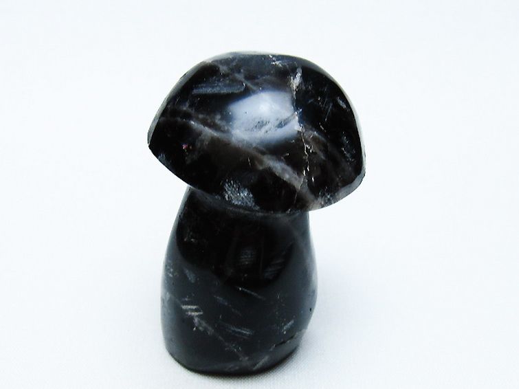 モリオン 純天然 黒水晶 きのこ 置物 [t653-4431] 3枚目