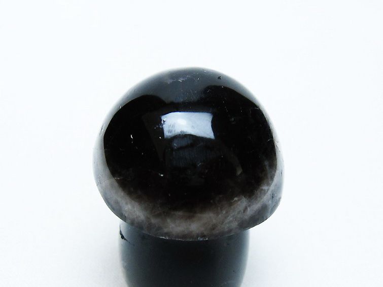 モリオン 純天然 黒水晶 きのこ 置物 [t653-4450] 2枚目