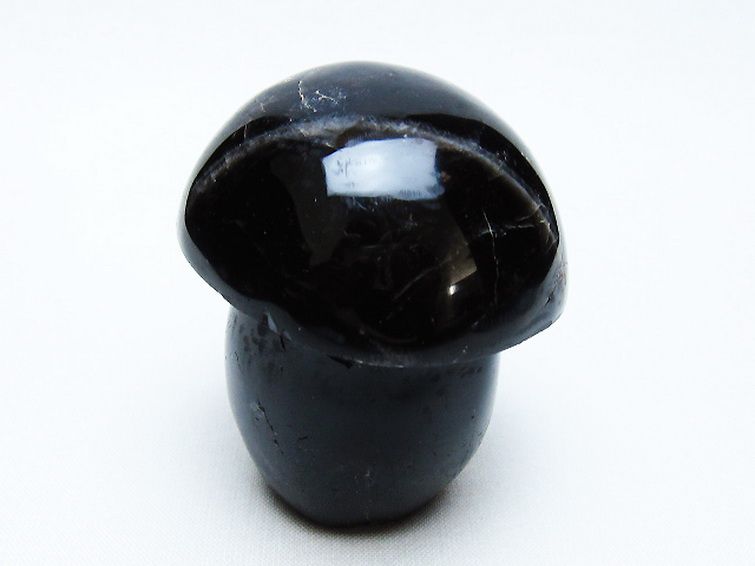 モリオン 純天然 黒水晶 きのこ 置物 [t653-4508] 3枚目