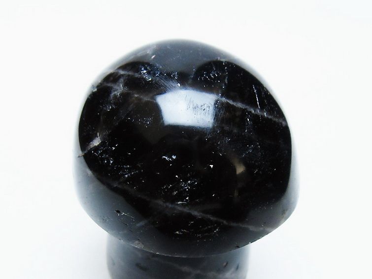 モリオン 純天然 黒水晶 きのこ 置物 [t653-4512] 2枚目
