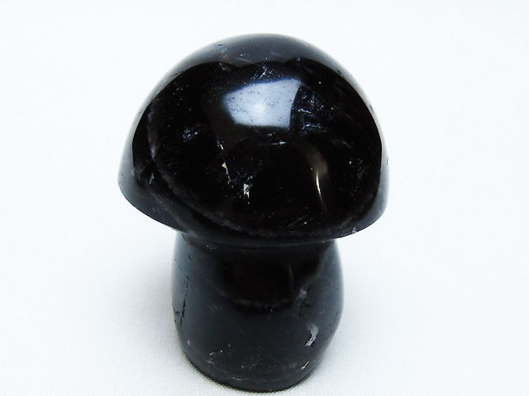 モリオン 純天然 黒水晶 きのこ 置物 [t653-4512] 3枚目
