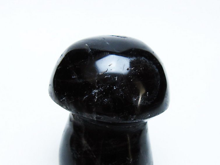 モリオン 純天然 黒水晶 きのこ 置物 [t653-4515] 2枚目