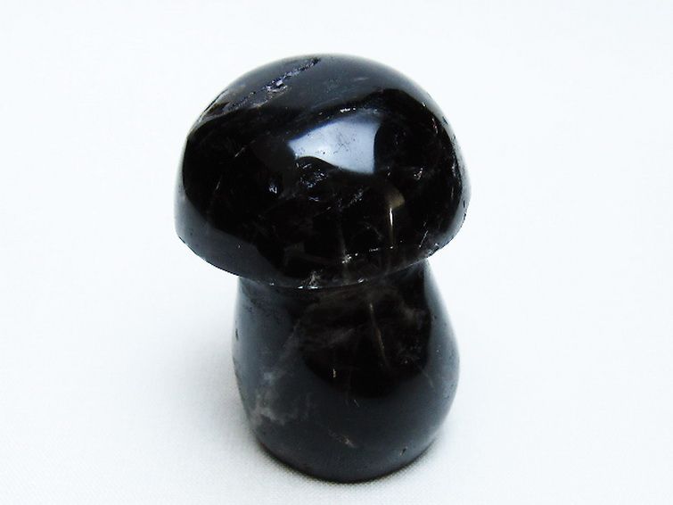 モリオン 純天然 黒水晶 きのこ 置物 [t653-4515] 3枚目