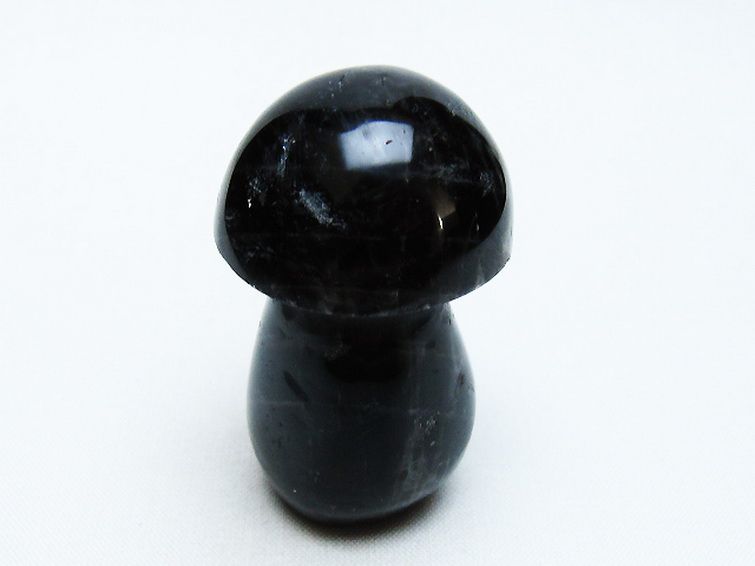 モリオン 純天然 黒水晶 きのこ 置物 [t653-4524] 3枚目