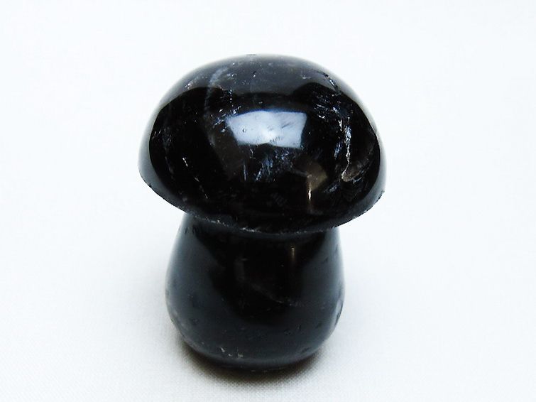 モリオン 純天然 黒水晶 きのこ 置物 [t653-4539] 3枚目