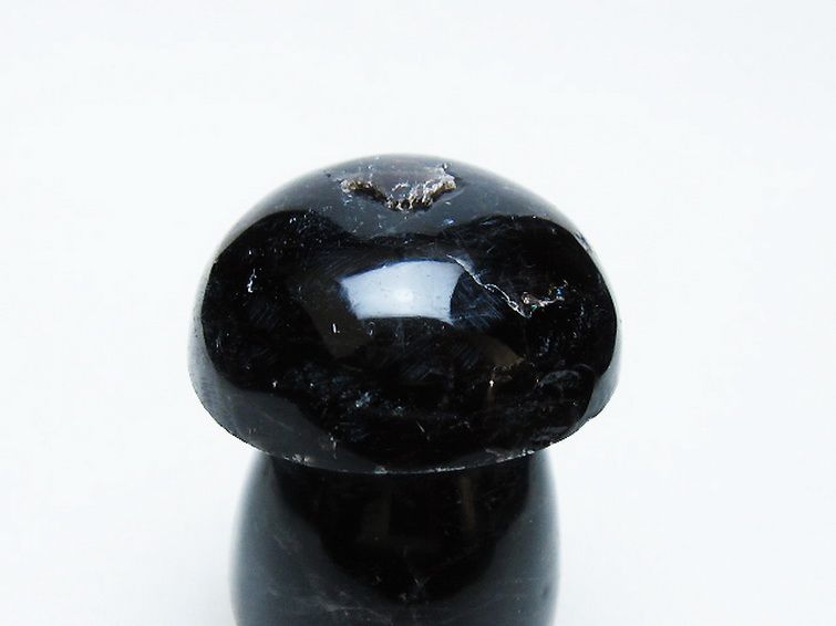 モリオン 純天然 黒水晶 きのこ 置物 [t653-4541] 2枚目