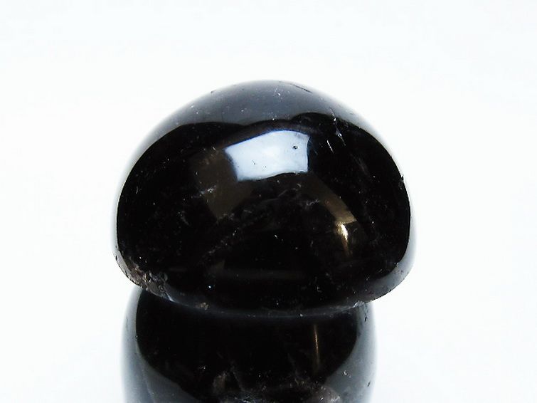 モリオン 純天然 黒水晶 きのこ 置物 [t653-4552] 2枚目