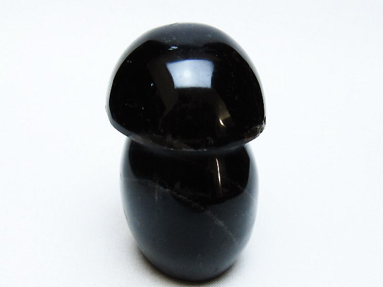 モリオン 純天然 黒水晶 きのこ 置物 [t653-4552] 3枚目