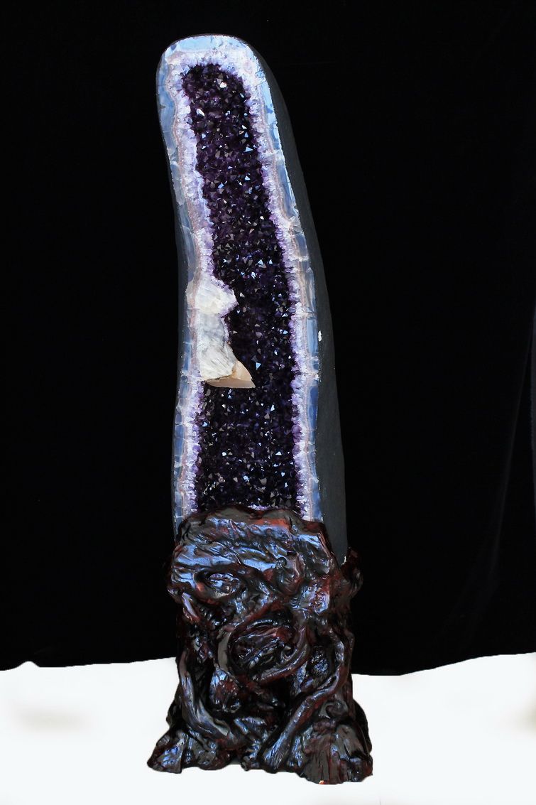 ★ご予約品 ご注文から3ヵ月後の発送予定ty★116.5Kg ウルグアイ産 アメジスト ペアドーム 同梱不可 (特大品) [t659-1847] 3枚目