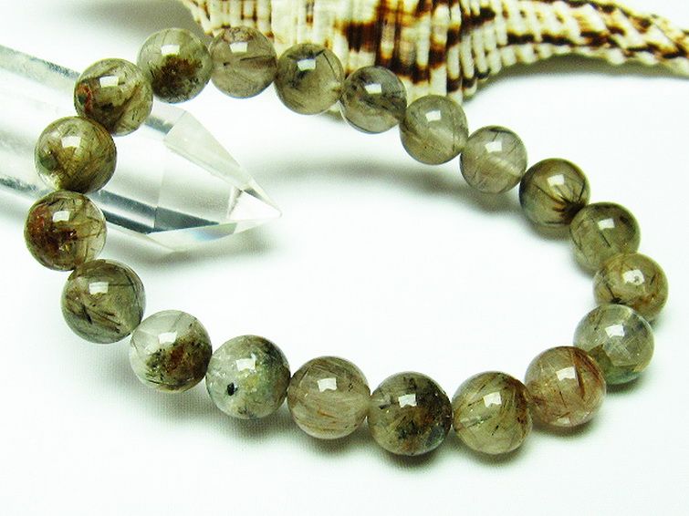 タイチンフラワー水晶 ブレスレット 9mm [T660-1763] 1枚目