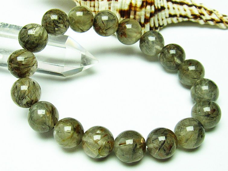 タイチンフラワー水晶 ブレスレット 12mm [T660-1780] 1枚目