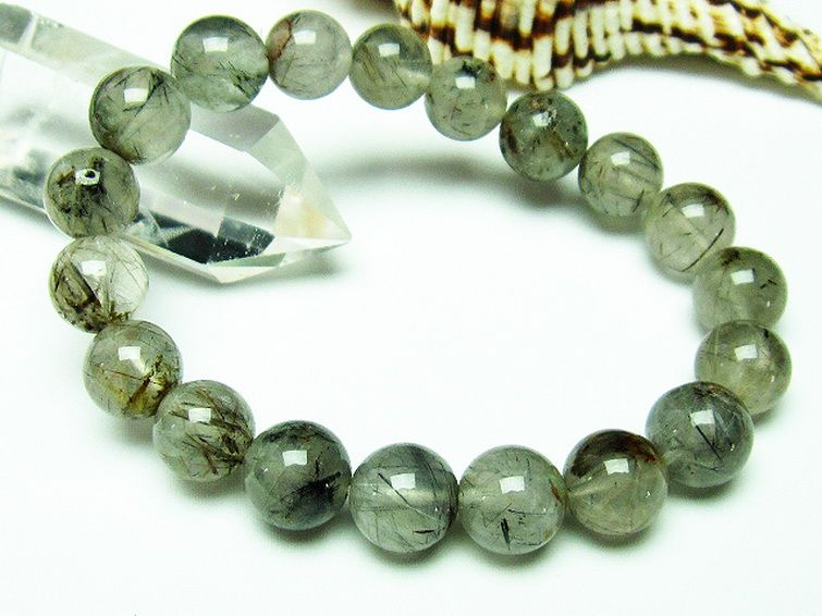 タイチンフラワー水晶 ブレスレット 11mm [T660-1845] 1枚目