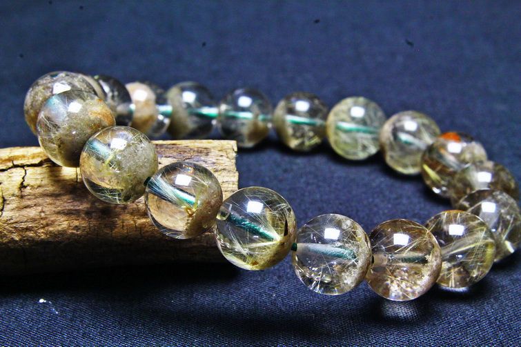 タイチンフラワー水晶ガーデン水晶 ブレスレット 11mm [T660-1906] 2枚目