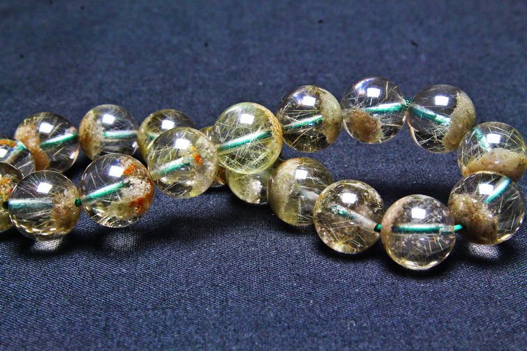 タイチンフラワー水晶ガーデン水晶 ブレスレット 11mm [T660-1906] 3枚目