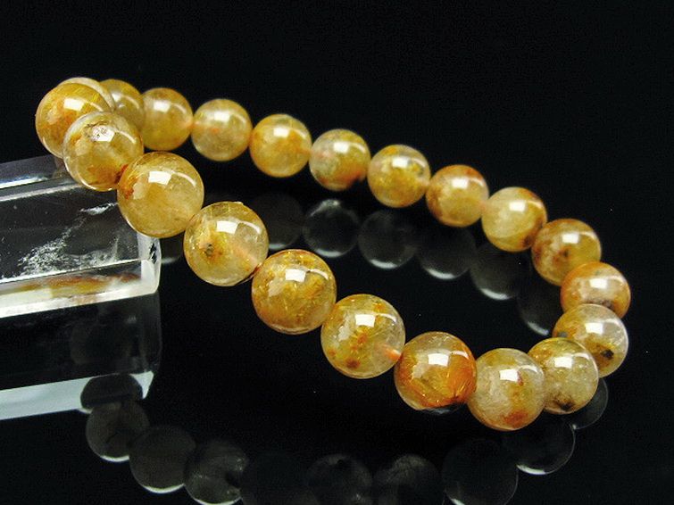 タイチンフラワー水晶 ブレスレット 9mm [t660-1945] 1枚目