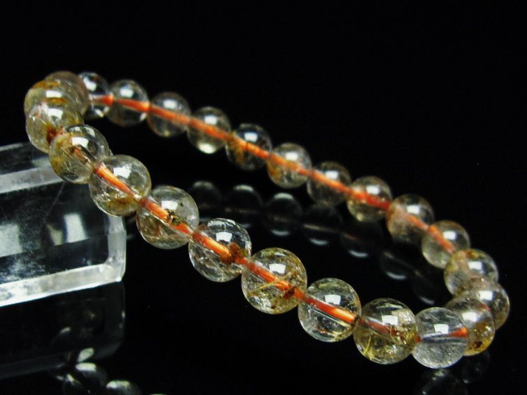 タイチンフラワー水晶 ブレスレット 8mm [t660-2175] 1枚目