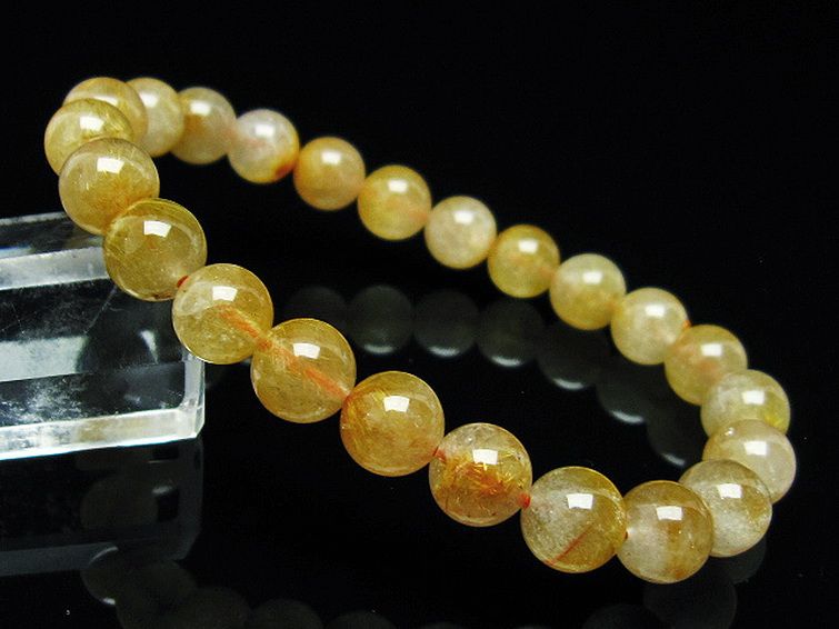 タイチンフラワー水晶 ブレスレット 8mm [t660-2214] 1枚目