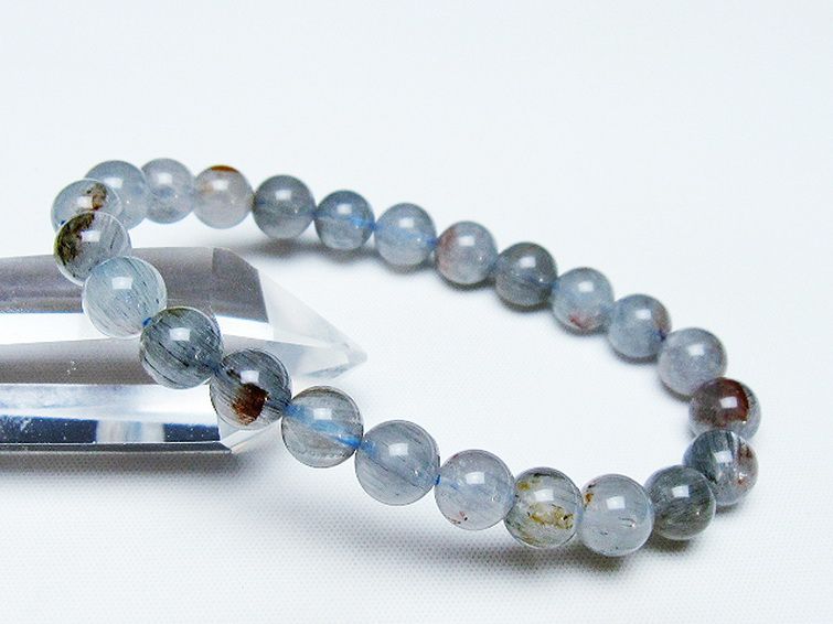 トルマリンルチル ブレスレット 8mm [t664-974] 1枚目