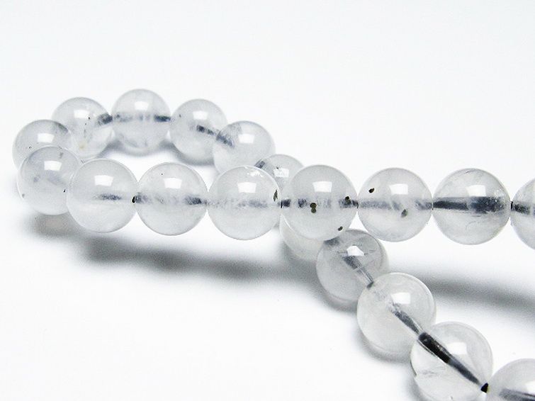 パイライト入り 水晶 ブレスレット 9mm [T669-508] 2枚目