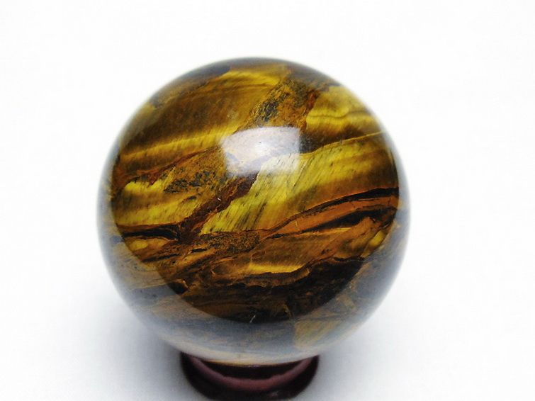 アイアンタイガーアイ 丸玉 50mm [T671-6165] 3枚目