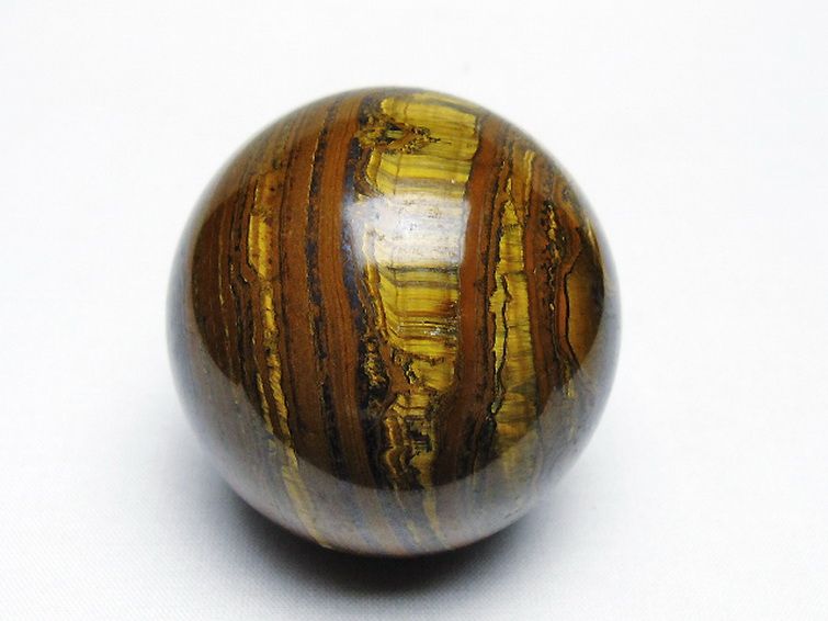 アイアンタイガーアイ 丸玉 56mm [t671-6176] 1枚目