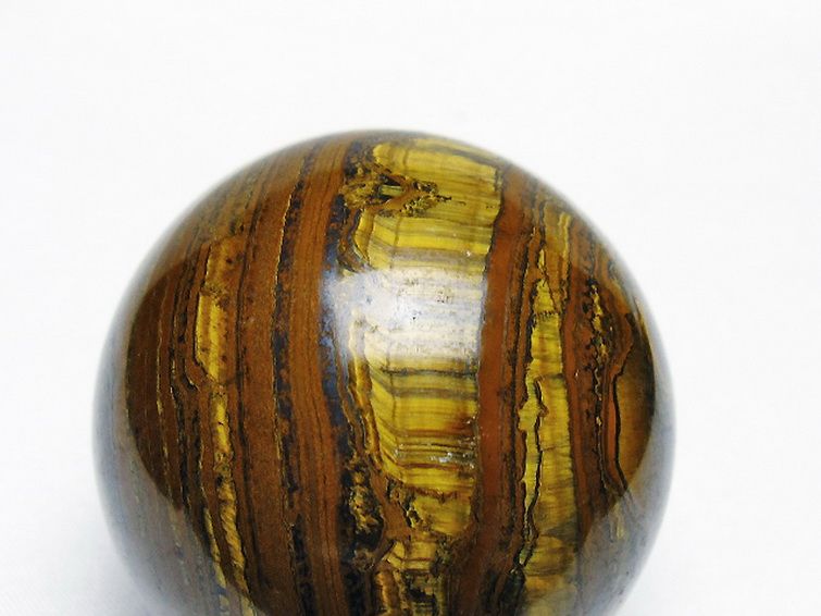 アイアンタイガーアイ 丸玉 56mm [t671-6176] 2枚目