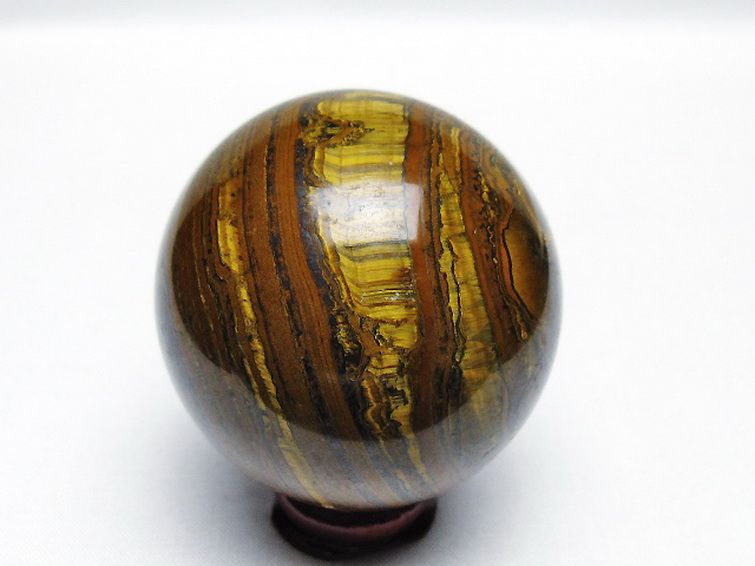 アイアンタイガーアイ 丸玉 56mm [t671-6176] 3枚目