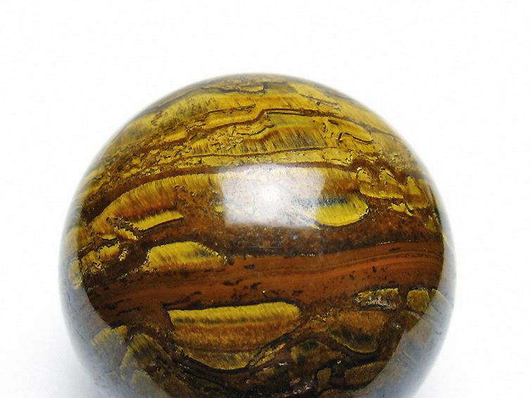 アイアンタイガーアイ 丸玉 64mm [t671-6215] 2枚目