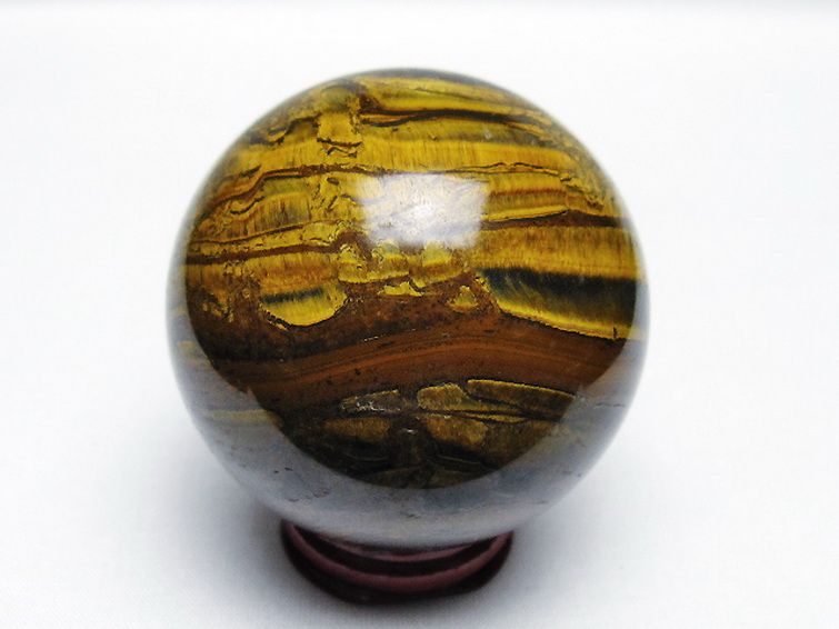 アイアンタイガーアイ 丸玉 64mm [t671-6215] 3枚目