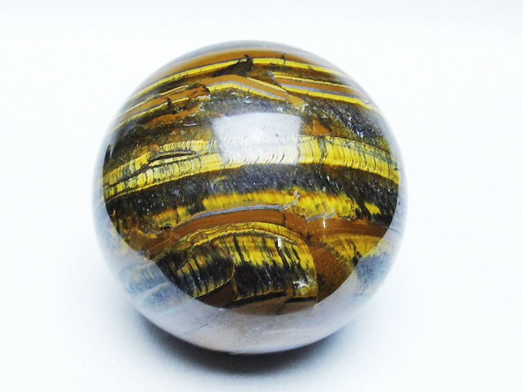 アイアンタイガーアイ 丸玉 72mm [T671-6329] 1枚目