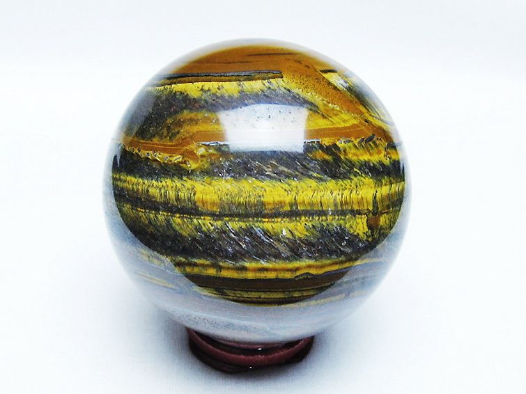 アイアンタイガーアイ 丸玉 72mm [T671-6329] 3枚目