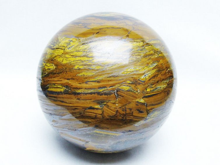 2.7Kg アイアンタイガーアイ 丸玉 125mm [t671-6361] 1枚目