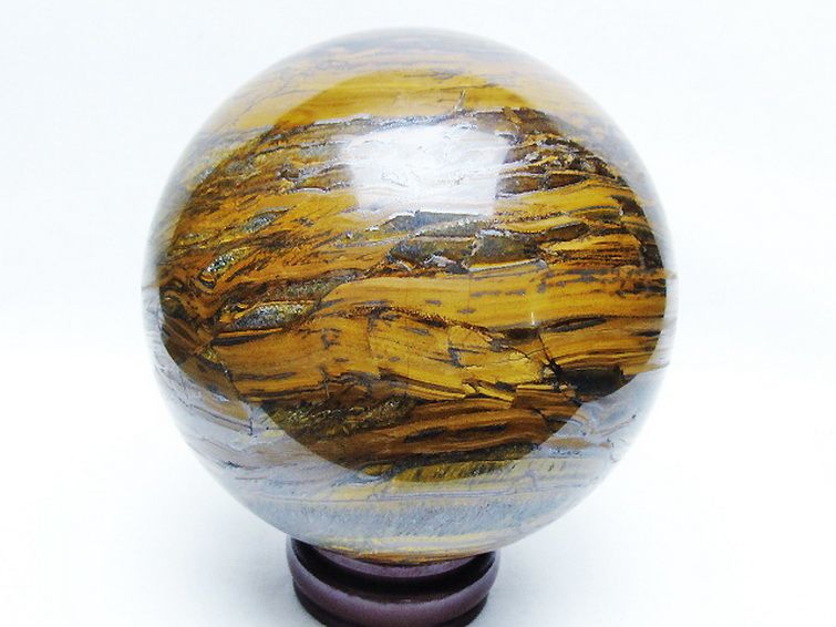 2.7Kg アイアンタイガーアイ 丸玉 125mm [t671-6361] 3枚目