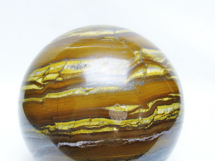 1.9Kg アイアンタイガーアイ 丸玉 110mm [t671-6370] 2枚目