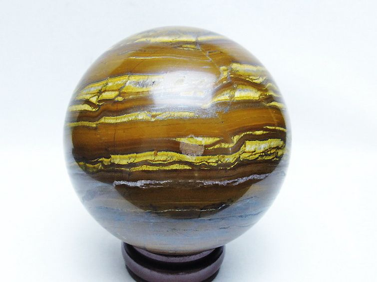 1.9Kg アイアンタイガーアイ 丸玉 110mm [t671-6370] 3枚目