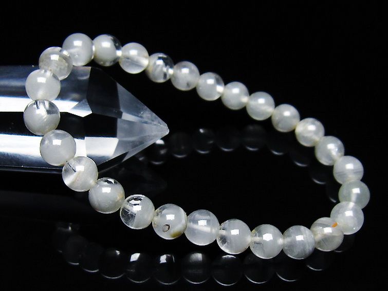 ガーデン水晶ファントム ブレスレット 7mm [T676-1844] 1枚目