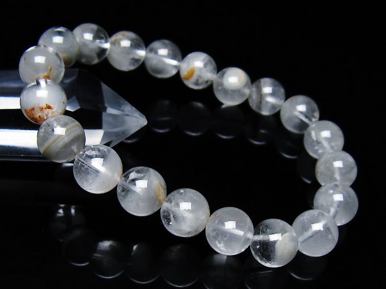 ガーデン水晶ファントム ブレスレット 10mm [t676-1856] 1枚目