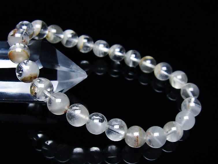 ガーデン水晶ファントム ブレスレット 7mm [t676-1894] 1枚目